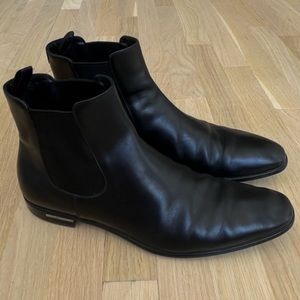 PRADA black leather boots - perfect condition